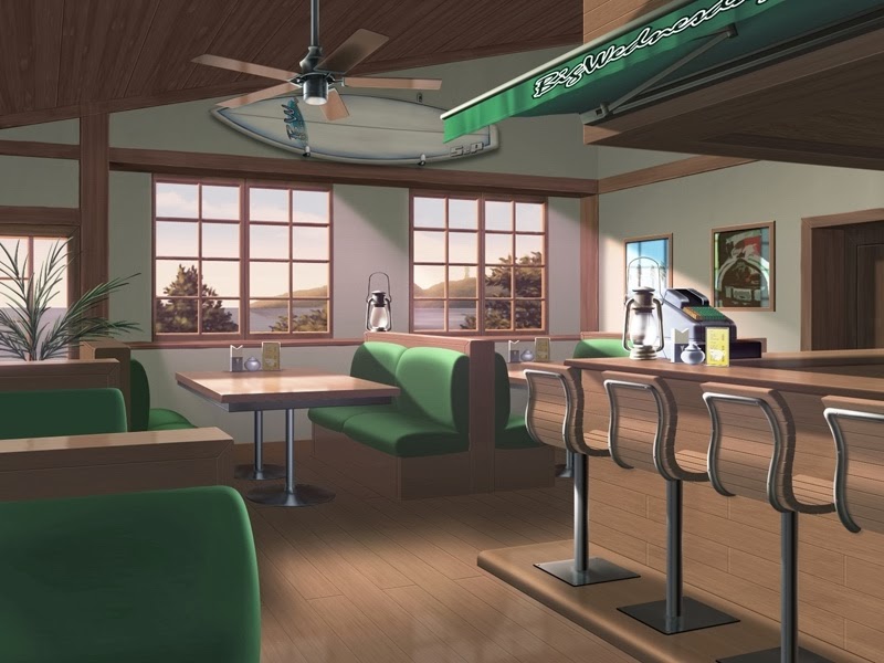 Anime Landscape: Restaurant (Anime Background)